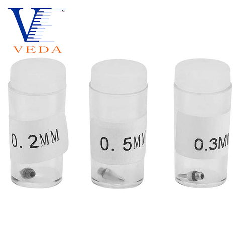 VEDA Nozzle Replacement for Airbrush 5pcs 0.2/0.3/0.5mm Airbrush Nozzle Accessories Painting Machine Gravity Feed Parts Tools ► Photo 1/6