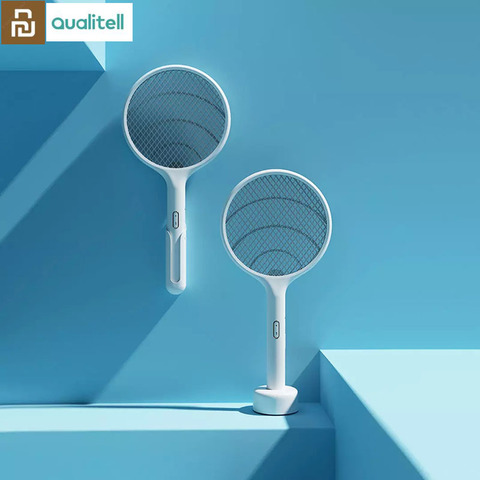 Qualitell 2in1 Electric Mosquito Swatter Dispeller /Mosquito Killer Lamp 3500V USB Charging Portable Travel With Base Bracket ► Photo 1/1