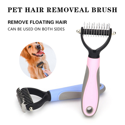 Pet Hair Removal Comb Dog Fur Knot Cutter For Dogs Cats Detangler Fur Trimming Dematting Deshedding Brush Grooming Tools ► Photo 1/6