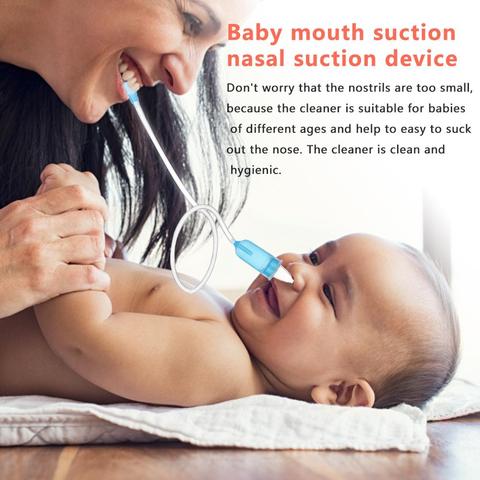 Baby Nose Clean Silicone Infant Nasal Aspirator Wash Your Nose Care Baby Nose Nasal Inhaler Infant Preventing Backflow Aspirator ► Photo 1/6