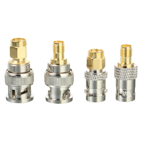 4pcs BNC To SMA Connectors Type Male Female RF Connector Adapter Test Converter Kit Set ► Photo 1/6