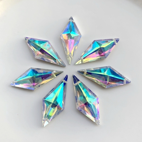 White AB Rhinestones Horse Eye&Diamond/Waterdrop/Diamond Crystal Glitter Stones DIY clothing jewelry Decorations ► Photo 1/6
