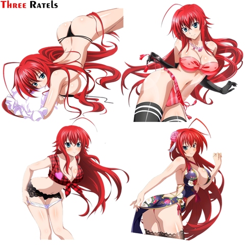 Three Ratels FC177 Colorful Car Sticker Sexy Uniform Girl High School DxD Anime Car Styling Rias Gremory Render Waterproof Decal ► Photo 1/6