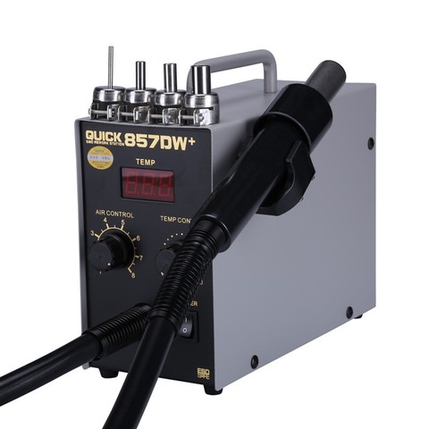 QUICK 857DW+ Bga Rework Station 580W Hot Air Gun Station with Heater SMD Rework Soldering Station ► Photo 1/4