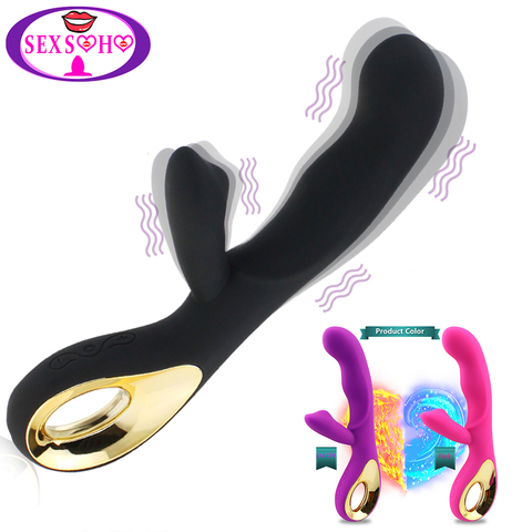 G Spot Rabbit Dildo Vibrator Orgasm Adult Toys USB Charging Powerful Masturbation Sex Toy for Women Waterproof Adult Sex Product ► Photo 1/6