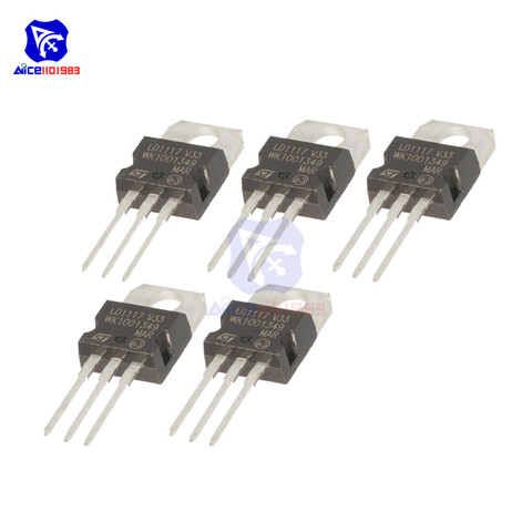 diymore 5PCS/Lot LD1117V33 Voltage Regulator IC LD117 LD33V 3.3V DIP-3 ► Photo 1/6