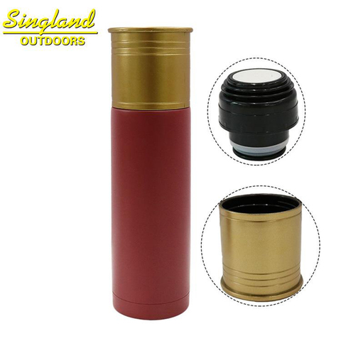 Stainless Steel Vacuum Flasks Shotgun Shell Style Vacuum Bottle Double Wall Insulated Thermos Sports Bottles 500 ML ► Photo 1/6