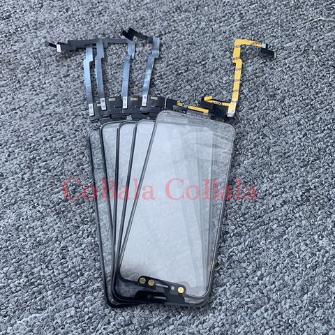 10Pcs Esay Install For Apple iPhone X XS MAX No Welding Touch Screen Digitizer Front Glass Sensor Outer Panel With Flex Cable ► Photo 1/1