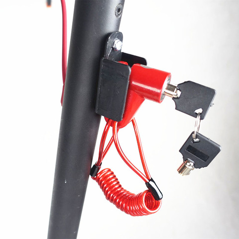 Scoorters Disc Brakes Lock Anti-Theft Steel Wire Electric Scooter Skateboard Wheels Lock Disc Brake Kickscooter For Xiaomi M365 ► Photo 1/6