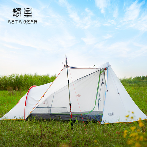 ASTA GEAR Hidden Mountain 1.5 person camping tent  Tunnel tower Tunnel tent Pyramid tent ► Photo 1/6