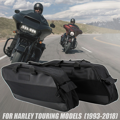 Motorcycle Saddle Bag Luggage Rack Liner Saddlebag For Harley Touring Road King Electra Street Glide Ultra Tour FLTR FLHX 93-20 ► Photo 1/6