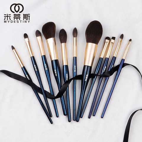 MyDestiny makeup brushes set-The Stars 11pcs cosmestic brushes series-high quality fiber beauty pens-face&eye cosmetic tool ► Photo 1/6