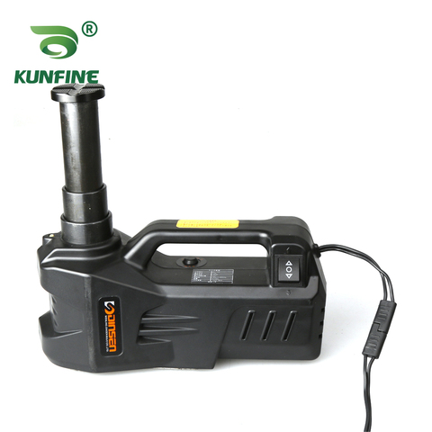 KUNFINE 12V 5Ton Car Electric Tire Lifting Car Jacks Hydraulic Air Infatable Car Floor Jack With Tire Gauge Air Pump ► Photo 1/6