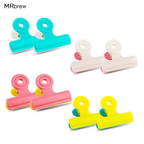 8Pcs/lot Multifunction Bag Chip Clips, Fresh Food Clips, Photo File Clamps, Assorted Colors Air Tight Seal Grip for Kitchen Seal ► Photo 1/6