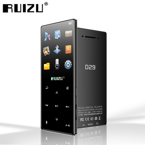 New Original RUIZU D29 Bluetooth MP3 Player Portable Audio 8GB HiFi Lossless Music Player Built in Speaker FM Radio E-book Clock ► Photo 1/6