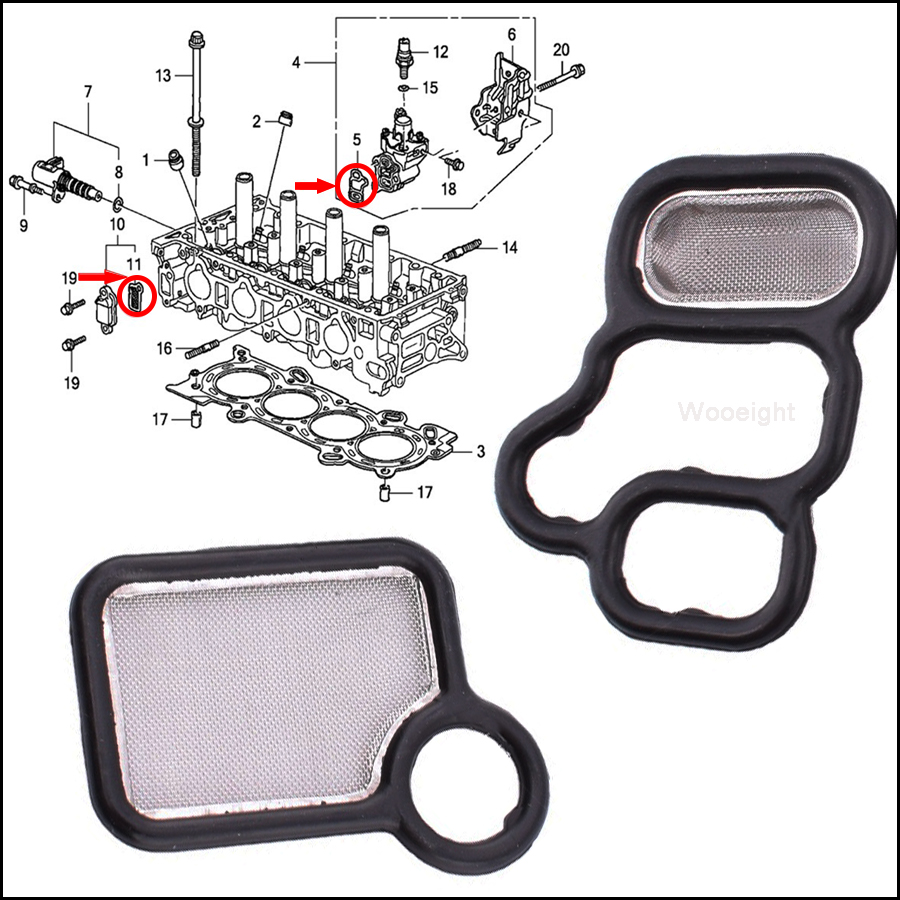 Automotive MOTORS Parts & Accessories FILTER SPOOL VALVE Honda 15815 ...