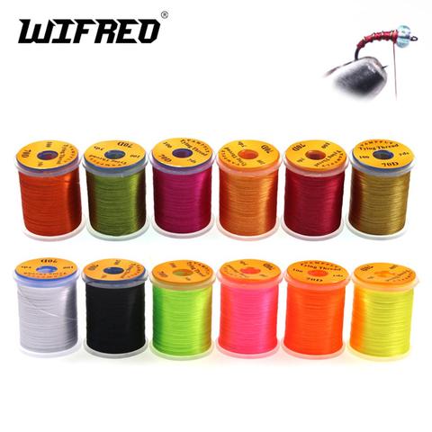 Wifreo 70D Fly Tying Thread for Size 14-22 Midge Nymph Small Dry Flies Tying Material Trout Fly Fishing Tying Line 12 Colors ► Photo 1/6