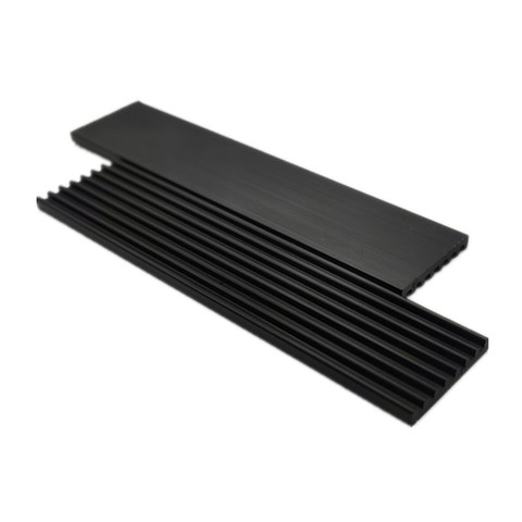 2pcs Heat dissipation aluminum strip 100*22*3MM black aluminum heatsink solid state disk SSD M.2 22110 radiator heatsink fin ► Photo 1/2