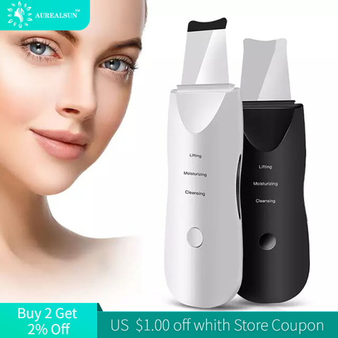 face massager beauty ultrasonic skin scrubber blackhead remover steamer limpieza belleza facial  pore cleaner instrument beaute ► Photo 1/6