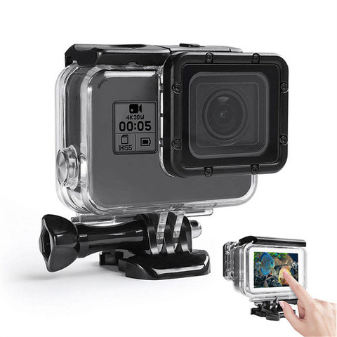 50M/197ft Waterproof Case Touch Screen Underwater Diving Protective Cover Housing Mount for Go Pro Hero 6 5 7 Black Accessories ► Photo 1/6