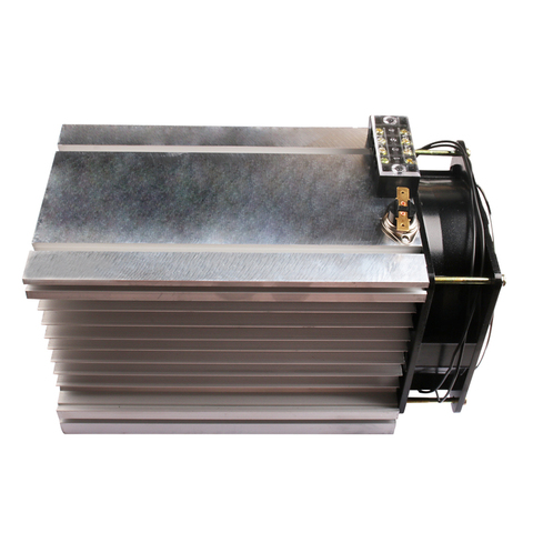 100-120A three phase solid state relay aluminum heat sink Y-200 ssr heatsink with fan and thermal switch new ► Photo 1/3