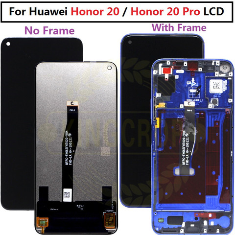 Original Display for Huawei Honor 20 YAL-L21 LCD Touch Screen Digitizer Replace For Huawei Honor 20 Pro YAL-AL10 YAL-L41 LCD ► Photo 1/6