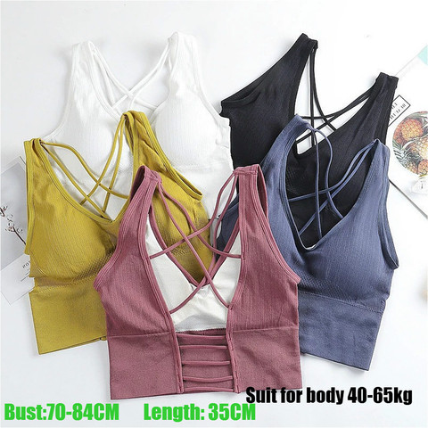 New Beauty Back Sports Bra Women Shockproof Sexy Breathable Athletic Fitness Running Gym Vest Tops Sportswear Crop Push up Top ► Photo 1/6