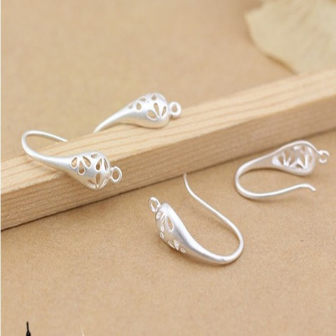 6pcs ( 3pair) 20x11mm Matte Silver Plated Ear Hooks Earring Wires for Handmade Women Fashion Jewelry Earrings (L2-20) ► Photo 1/1