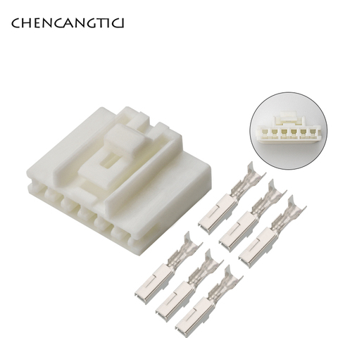 5 Sets 6 Pin Way 2.2MM Automotive Female Socket Electrical Wire Harness Connector Plug With Terminals For Cars 7283-1061 ► Photo 1/2