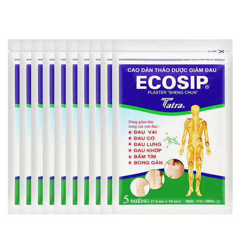 50Pcs/10Bags Vietnam Ecosip Herbal Plaster Pain Relieving Patch Knee Pain Medicine Pain Orthopedic Plasters Muscle Pain Reliever ► Photo 1/6