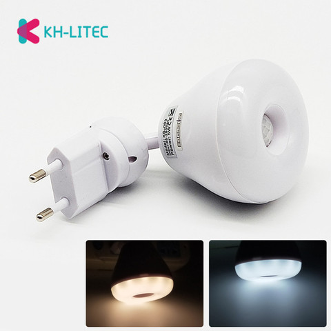 EU Plug AC 110V 220V 5W PIR Infrared Sensor Motion Detector LED Light Bulb Lamp Warm Cool White Dropshipping ► Photo 1/6