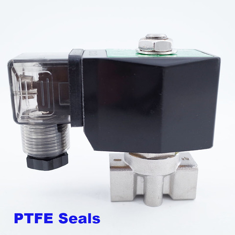 GOGO GSPU-03T 20bar PTFE Seals 2 way water solenoid valve 1/4