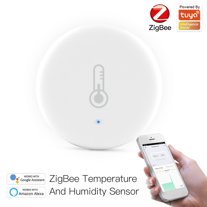 TUYA ZIGBEE Wireless Temperature & Humidity Sensor Smart Home Detector APP 