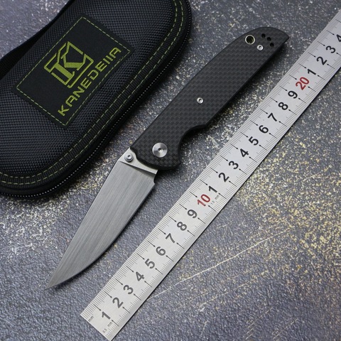 Kanedeiia Dolphin folding Knife S35VN blade TC4 titanium+CF handle outdoor camping hunting tactics pocket fruit knives EDC tool ► Photo 1/6