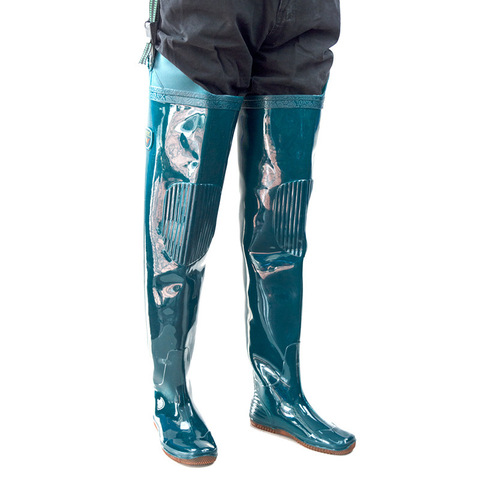 Outdoor Hunt Fishing PVC Waterproof Pants Wading Shoes High Tube Non-slip Rain Boots Fishing Waders Pants Men Women Fishing Pant ► Photo 1/1