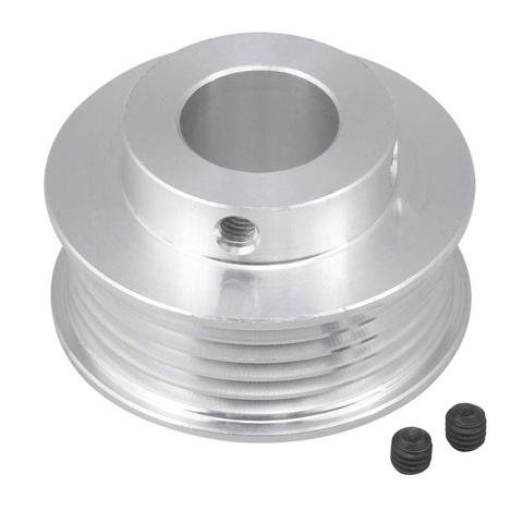 Multi-slot Belt Pulley 6061 Aluminum 58mm Dia 15mm Bore for Industrial ► Photo 1/3