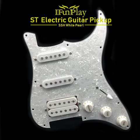 SSH Loaded Prewired Electric Guitar Pickguard Pickup for FD ST Style Guitar White Pearl ► Photo 1/6