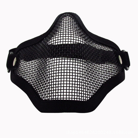 AIRSOFTA Tactical Airsoft Mask Outdoor Hunting Metal Wire Mesh Protective Mask Military BB Gun Shooting Paintball Accessories ► Photo 1/6