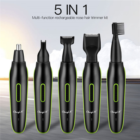 5 in 1 Nose Ear Hair Trimmer For Men Clipper Ear Face Eyebrow Nose Hair Removal Trimer Eyebrow Shaver Haircut Groomer Device ► Photo 1/6