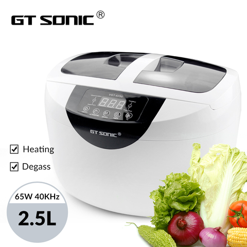GTSONIC VGT-6250 Digital Ultrasonic cleaner 2500ML for Fruits Vegetables Home Kitchen Ultrasonic Baths ► Photo 1/6
