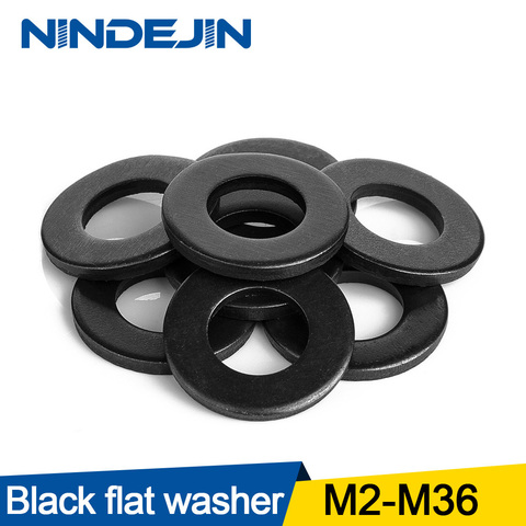 1/100pcs Plain Flat Washer M2 M2.5 M3 M4 M5 M6 M8 M10 M12 M14 M16 M18 M20 M22 M27 M30 M33 M36 Carbon Steel Washers Gaskets ► Photo 1/6