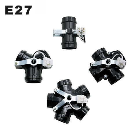 5 in 1 E27 Screw-Mount Lamp Holder E27 Light Base Converter Lamp Socket Splitter Adapter DIY For Droplight & Celling Lamp ► Photo 1/6