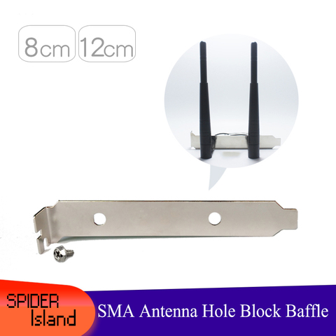 Wireless Baffle Network Card Wifi Antenna fixed Bracket SMA Hole Block Baffle 12cm Low Profile 8cm ► Photo 1/4