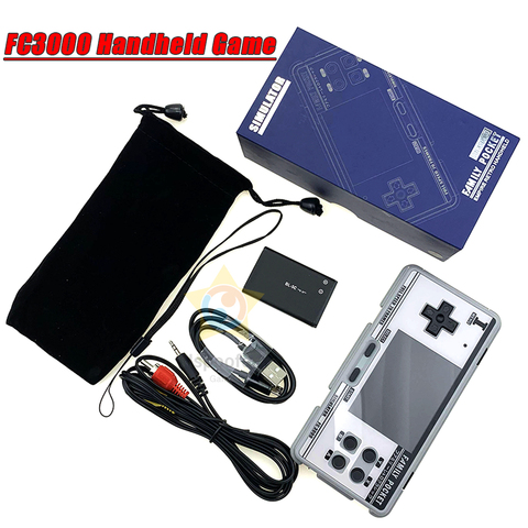 FC3000 Handheld video Gaming Console 8 Bit 2g memory Simulator White Machine Children Color Game PXPX7 Dropshipping ► Photo 1/6