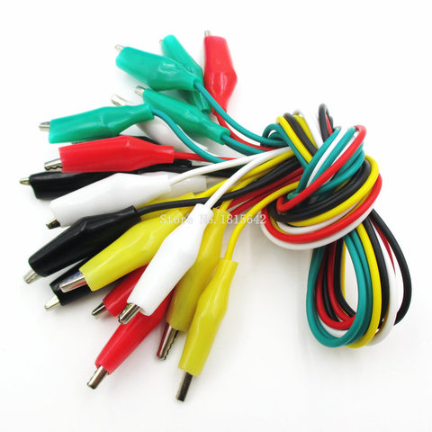 10pcs Line length 35cm Crocodile clip number 35mm Double-ended Crocodile Clips Cable Alligator Clips Wire Testing Wire Clip ► Photo 1/2