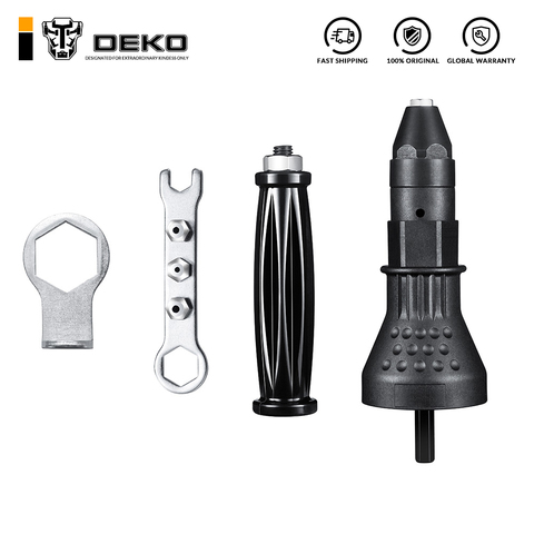 DEKO Electric Rivet Nut Gun Riveting Tool Cordless Riveting Drill Adaptor Insert Nut Tool Riveting Drill Adapter ► Photo 1/6