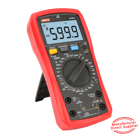 UNI-T UT890C UT890D +Digital Multimeter 20A AC DC Capacitance Frequency Two Or Three Aurora NCV Tester True Effective Value ► Photo 1/6