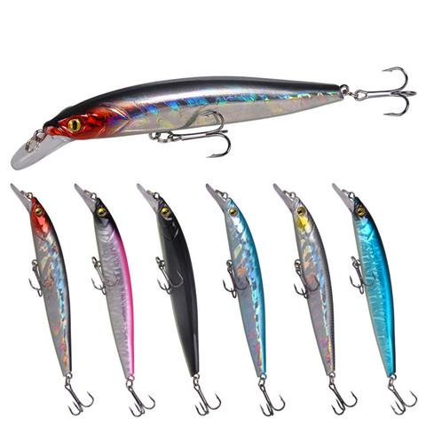 1Pcs 12cm 11.8g  Minnow Fishing Lure Floating Crankbait Artificial Hard Bait Carp Bass Wobbler deep Diving Fishing Tackle ► Photo 1/5