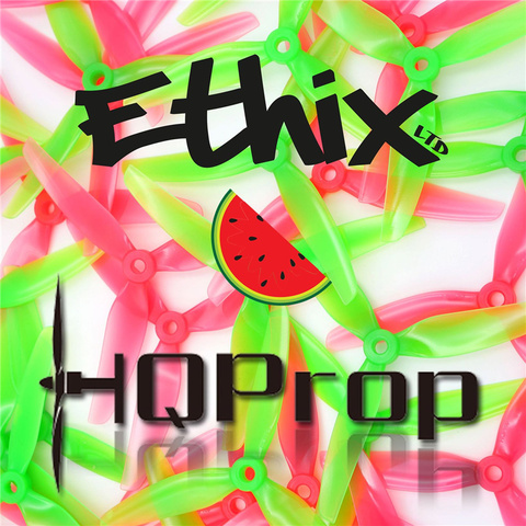 HQProp Ethix S3 5X3.1X3 5031 5inch 3-Blade Propeller Pink+Green Watermelon for RC FPV Racing Freestyle 5inch 4S 6S Drones ► Photo 1/6