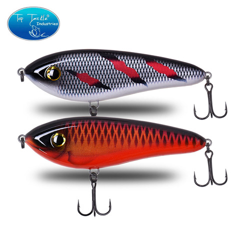 slow sinking jerk bait fishing lure 130mm  70g  Artificial Bait Rattle Pike Bass Fishing lure Tackle Big VIB Bite Resistanse ► Photo 1/5